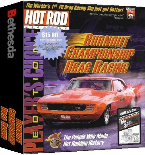 Burnout - Championship Drag Racing - Player's Choice Edition — box-3D (US)