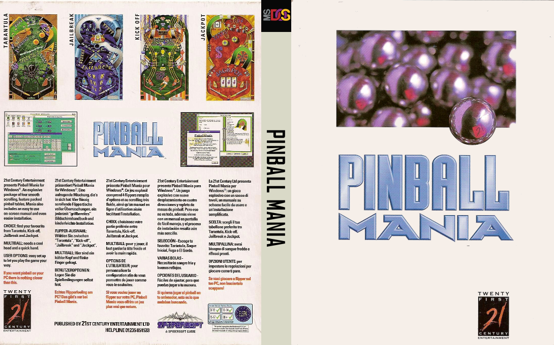 Pinball Mania — box-texture (EU)