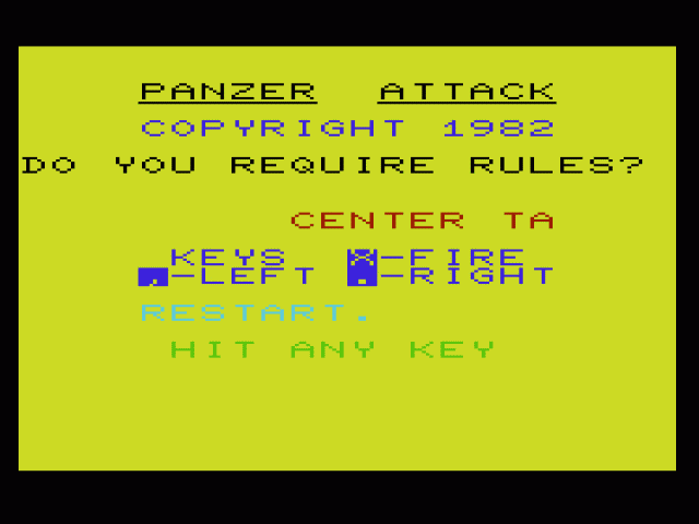 Panzer Attack — sstitle (WOR)