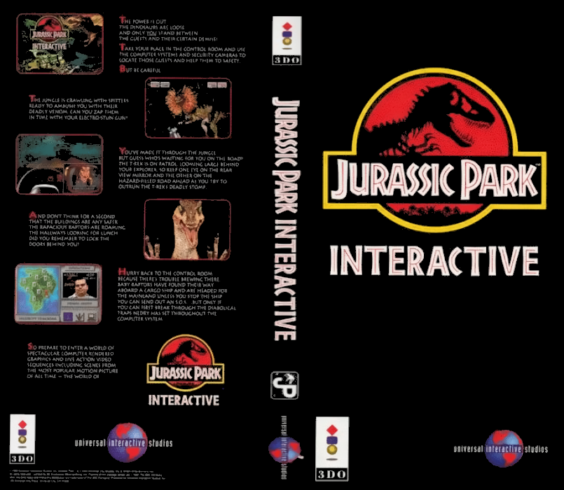 Jurassic Park Interactive — box-texture (US)
