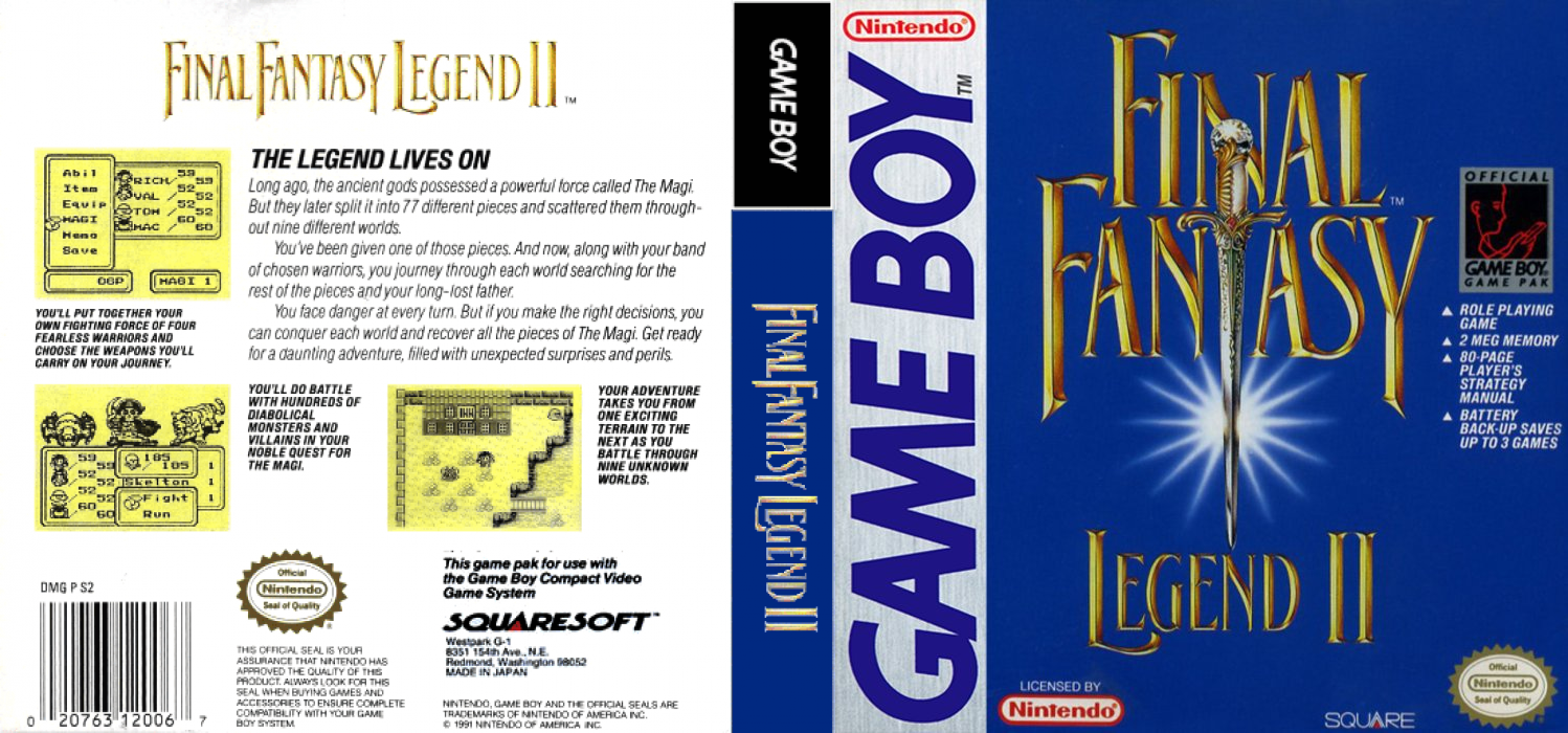 Final Fantasy Legend 2 — box-texture (US)