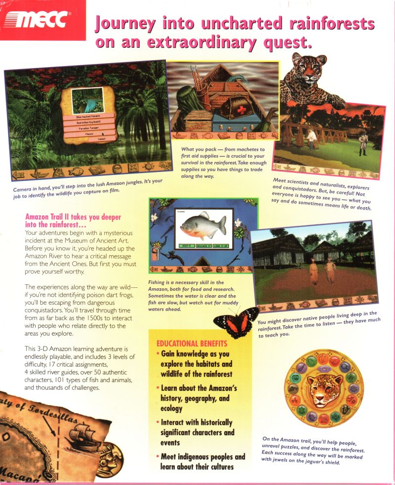 Amazon Trail II — box-2D-back (US)
