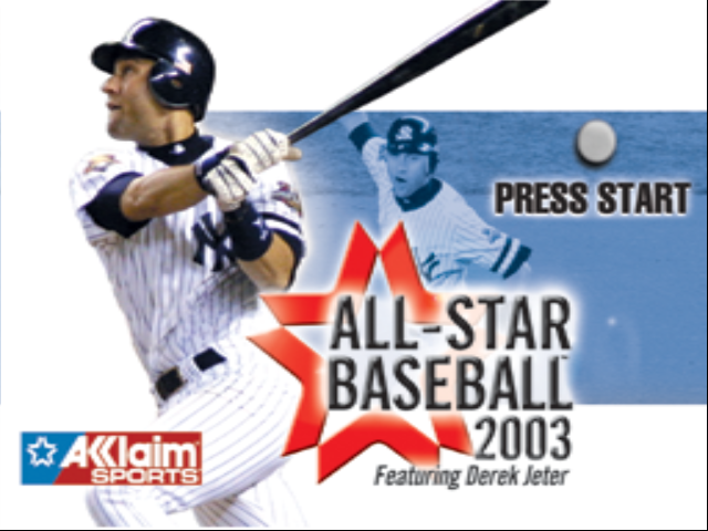All-Star Baseball 2003 featuring Derek Jeter — sstitle (US)