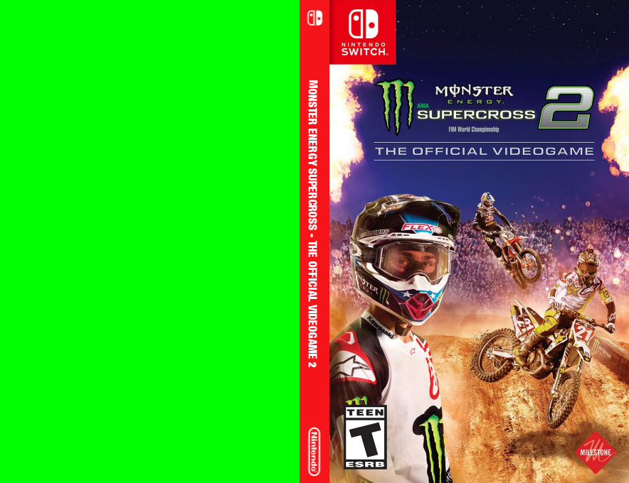 Monster Energy Supercross - The Official Videogame 2 — box-texture (US)