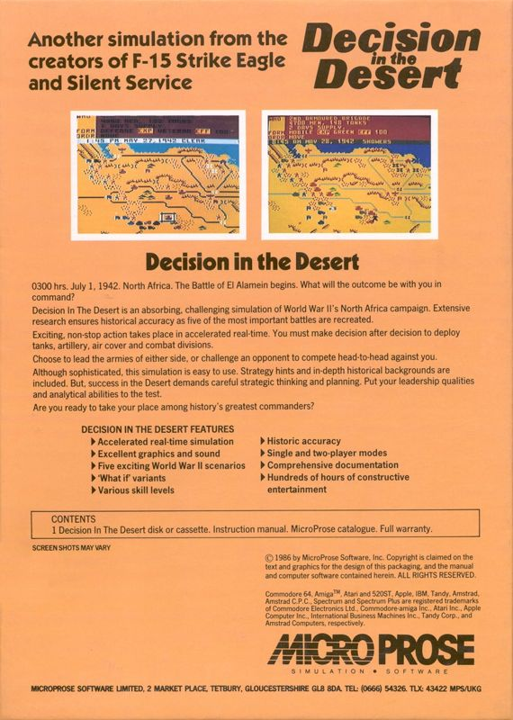 Decision In The Desert — box-2D-back (EU)