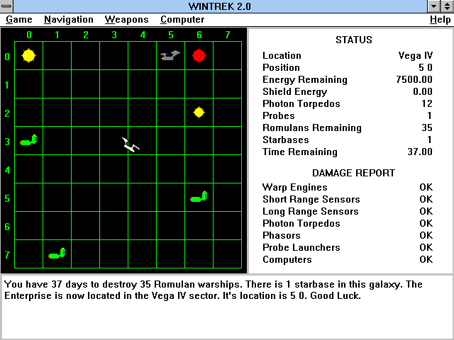 WinTrek 2.0 — ss (WOR)