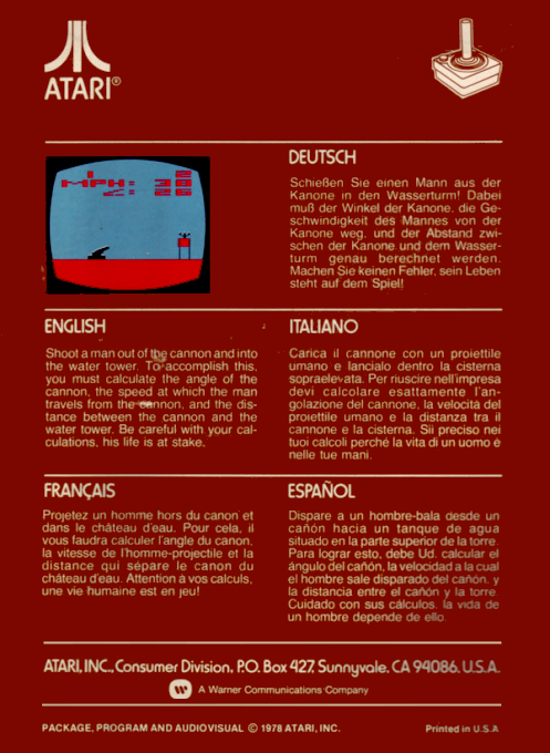 Human Cannonball — box-2D-back (EU)