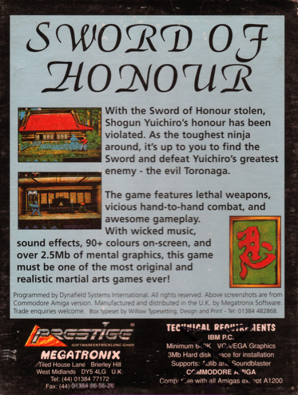 Sword Of Honour — box-2D-back (EU)