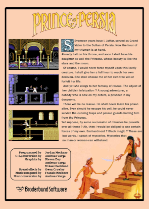 Prince of Persia — box-2D-back (CUS)