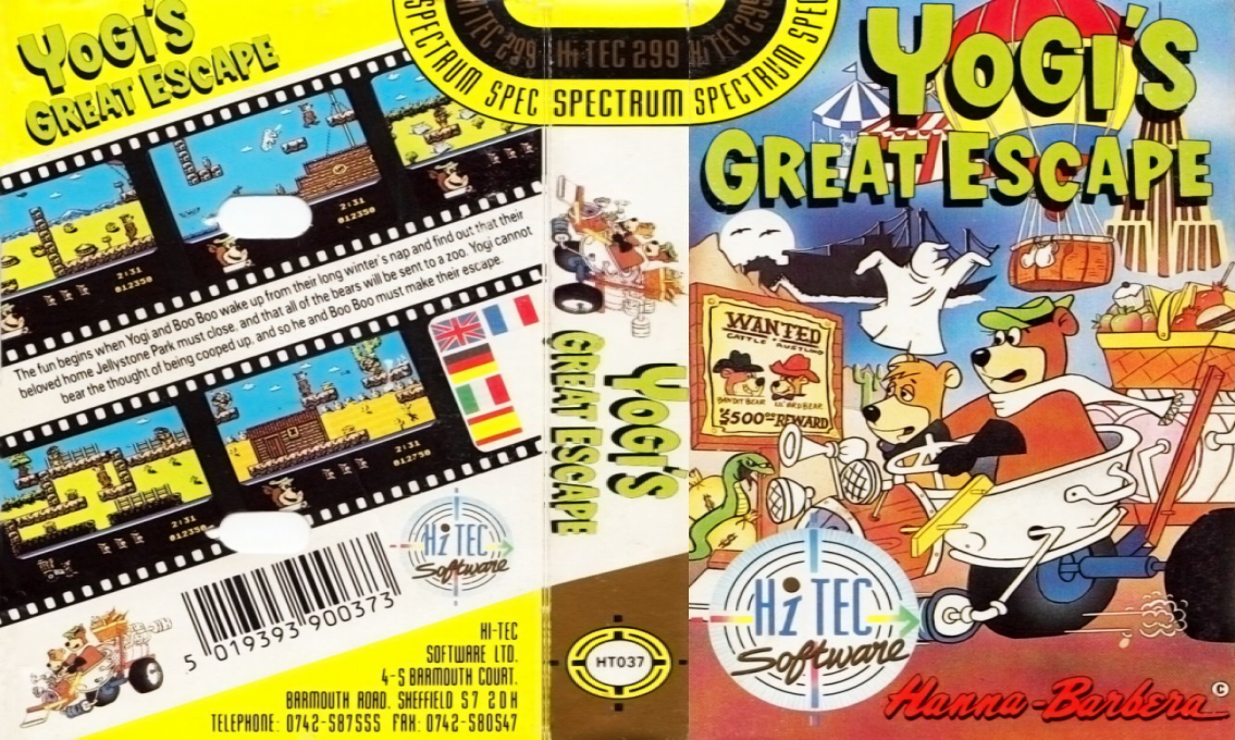 Yogi's Great Escape — box-texture (EU)