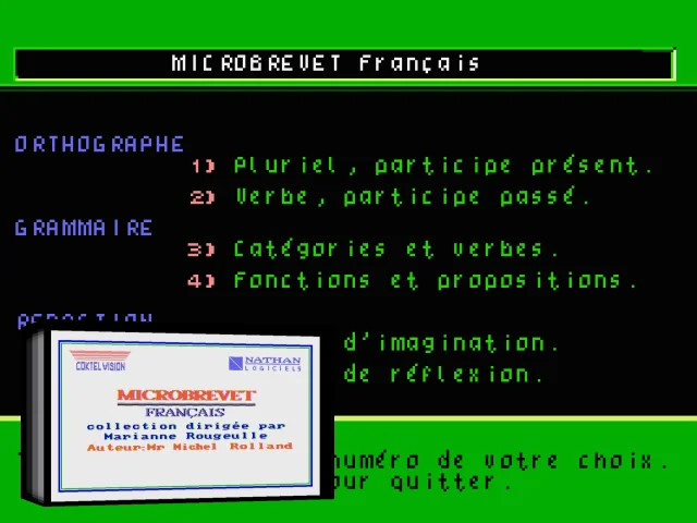 MicroBrevet Français — mixrbv2 (WOR)