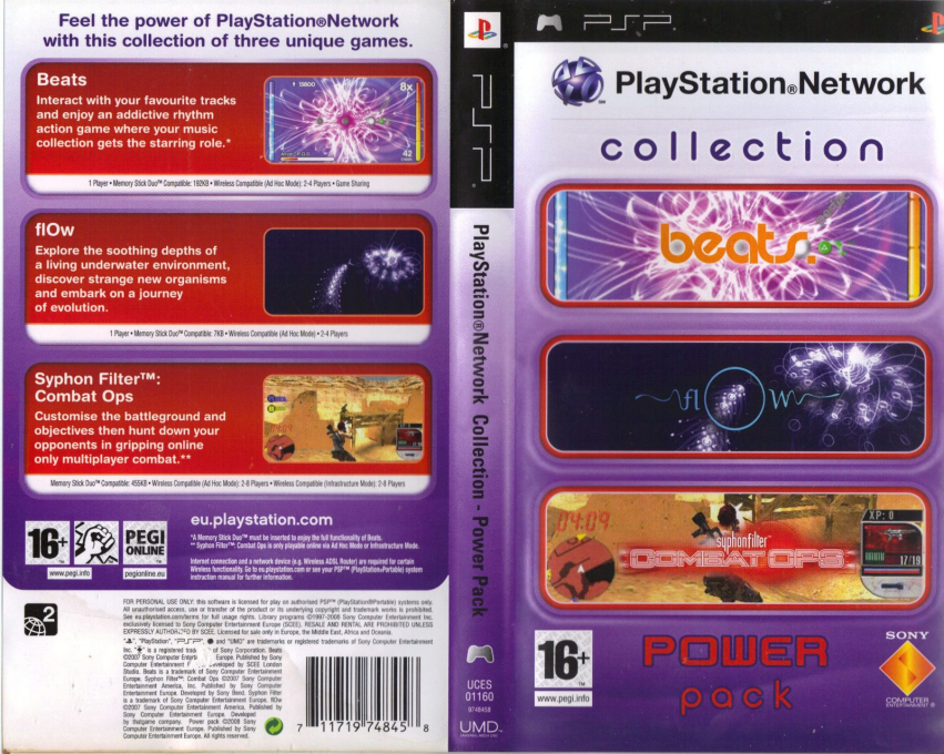 Playstation Network Collection - Power Pack, The — box-texture (EU)