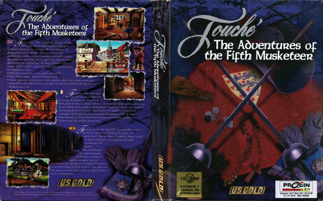 Touché - The Adventures of the Fifth Musketeer — box-texture (EU)