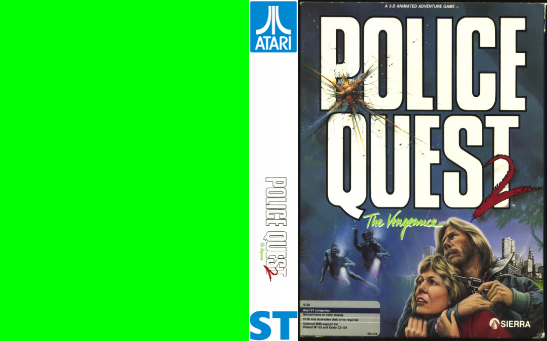 Police Quest 2 - The Vengeance — box-texture (WOR)