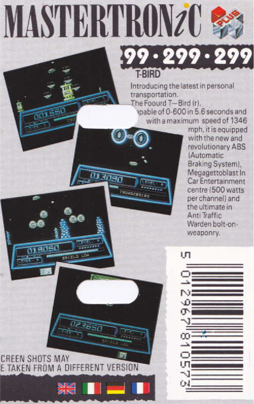 T-Bird — box-2D-back (EU)