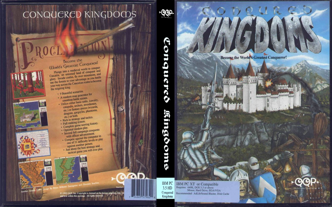 Conquered Kingdoms — box-texture (US)
