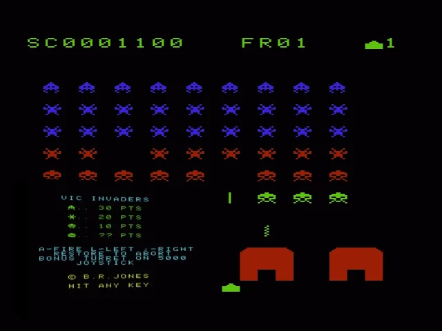 VIC Invaders — mixrbv2 (WOR)