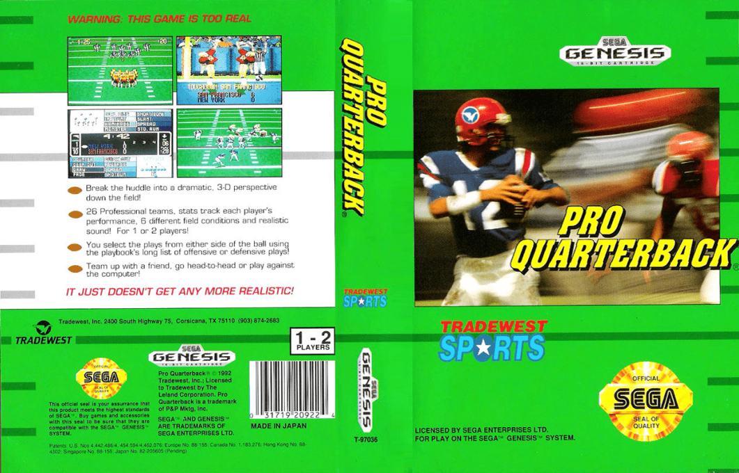 Pro Quarterback — box-texture (US)