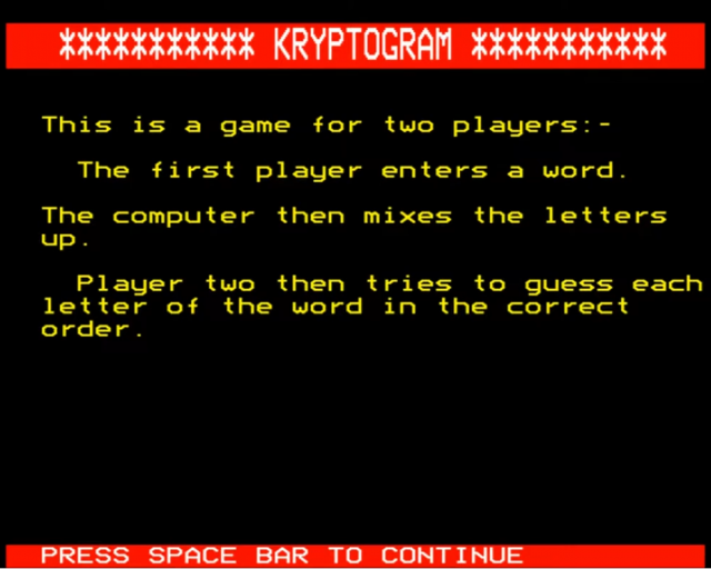Kryptogram — sstitle (WOR)