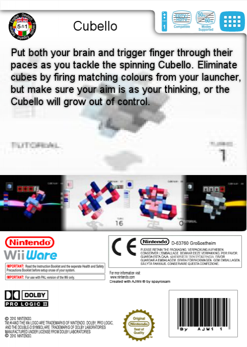 Art Style - Cubello — box-2D-back (EU)
