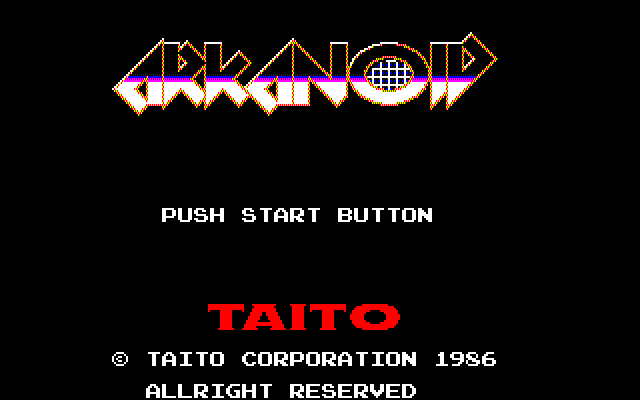 Arkanoid — sstitle (JP)