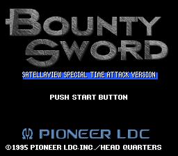 Bounty Sword - Satellaview Special Time Attack Version — sstitle (JP)
