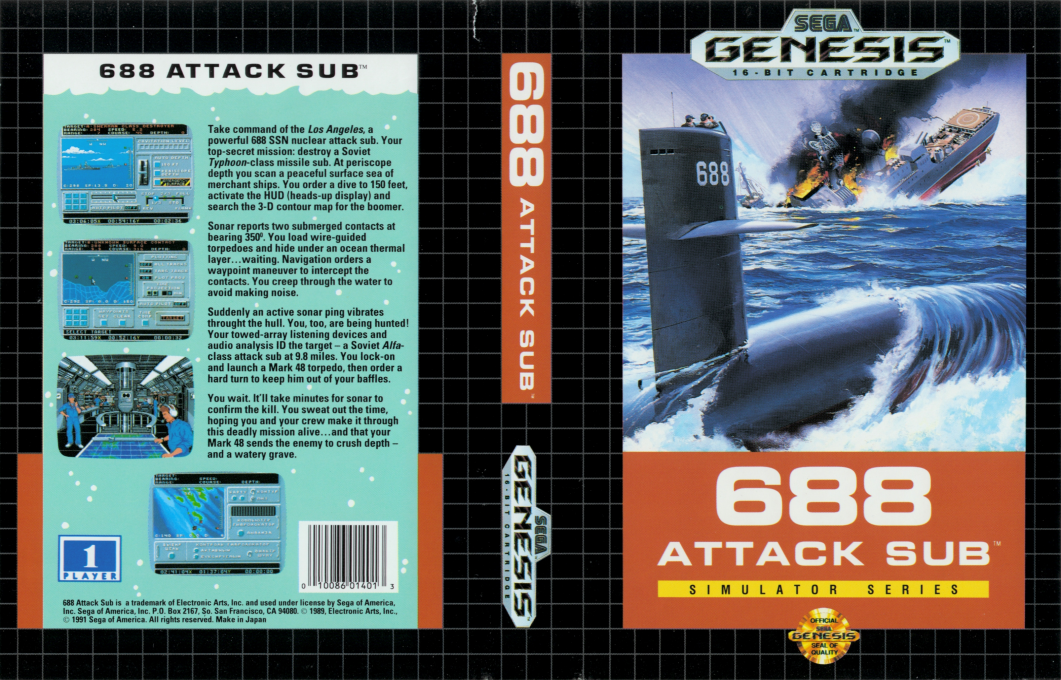 688 Attack Sub — box-texture (US)