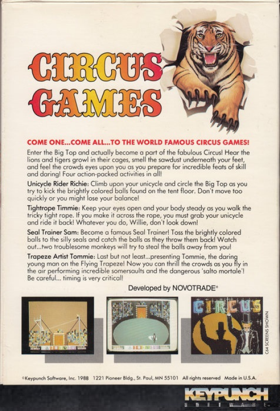 Circus Games — box-2D-back (US)