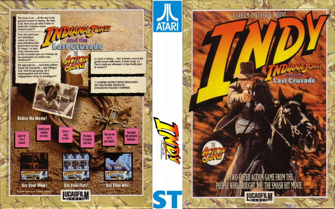 Indiana Jones And The Last Crusade - The Action Game — box-texture (EU)