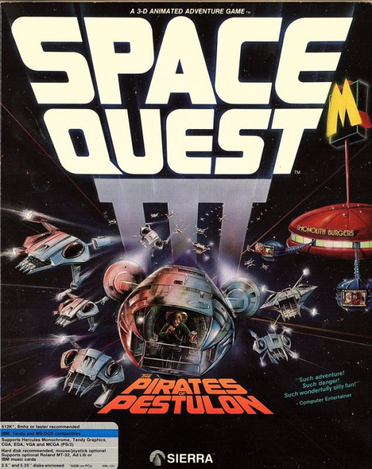 Space Quest 3 - The Pirates Of Pestulon box art