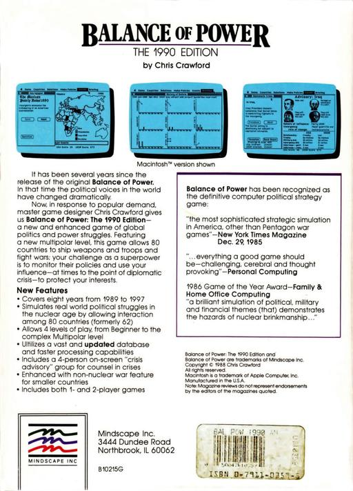 Balance of Power - The 1990 Edition — box-2D-back (WOR)