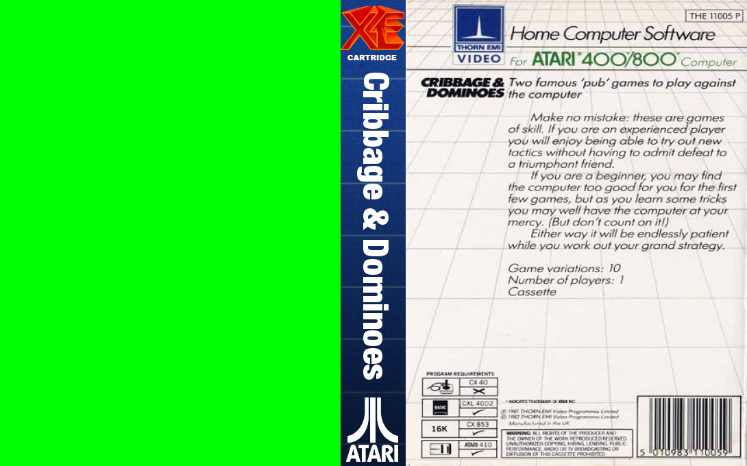 Cribbage And Dominoes — box-texture (WOR)