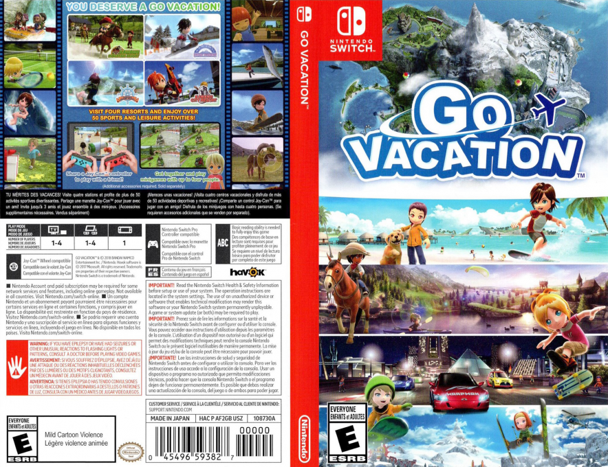 Go Vacation — box-texture (US)