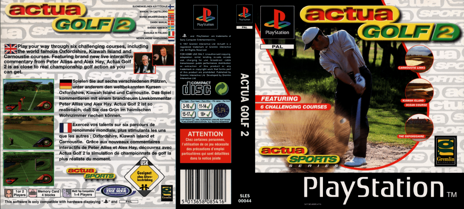 Actua Golf 2 — box-texture (EU)
