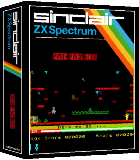 Manic Miner 2000 — box-3D (SS)