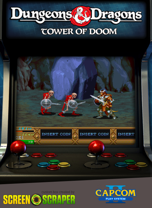 Dungeons & Dragons: Tower of Doom — box-2D (SS)