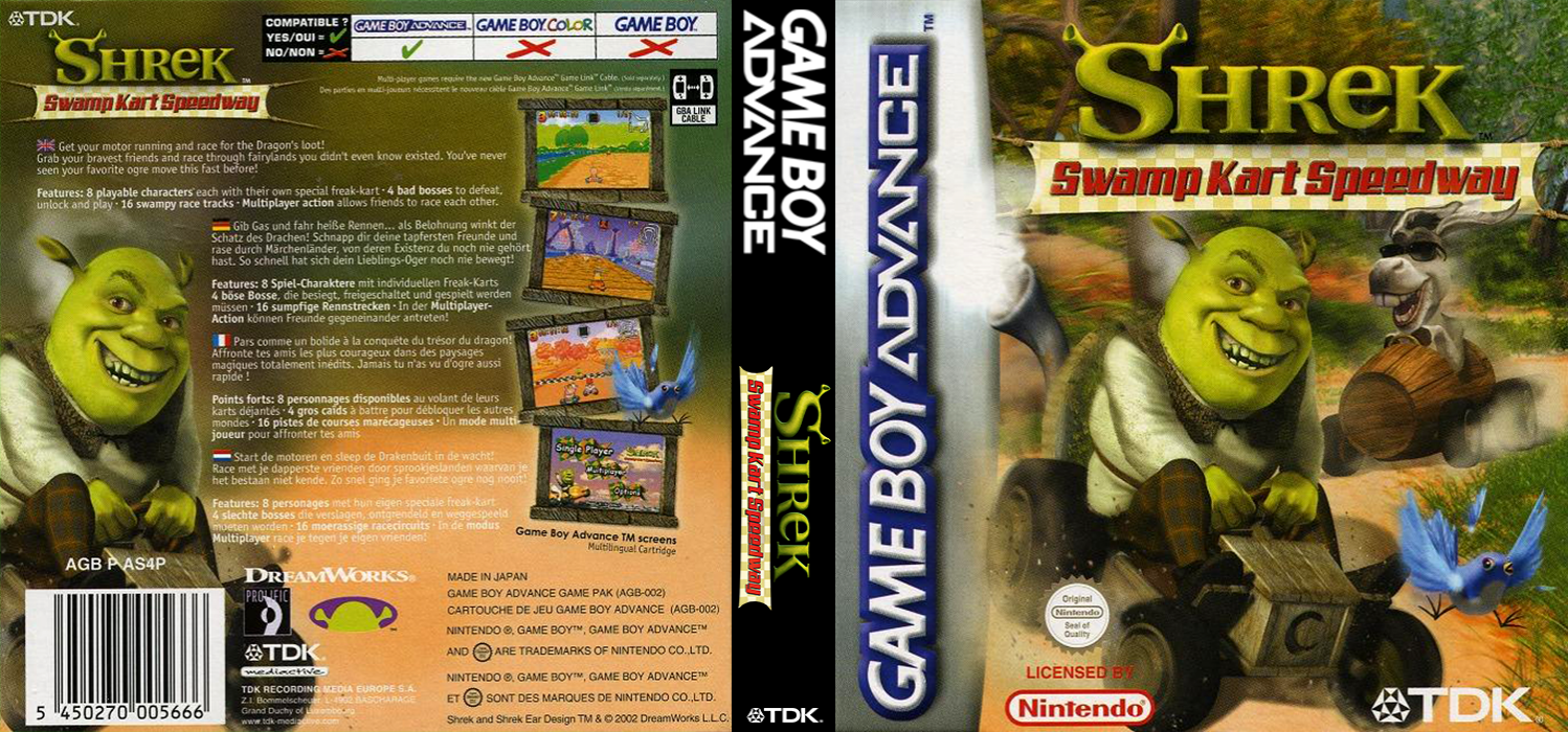 Shrek - Swamp Kart Speedway — box-texture (EU)
