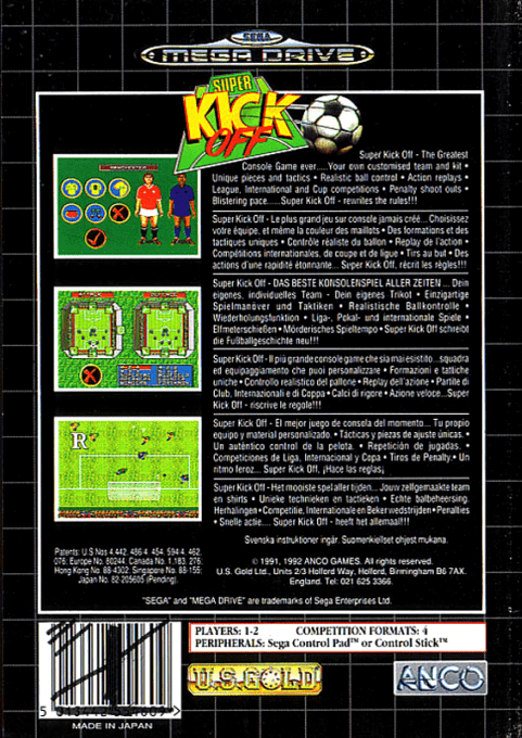 Super Kick Off — box-2D-back (EU)