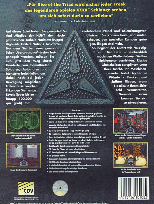 Rise Of The Triad - Dark War — box-2D-back (DE)