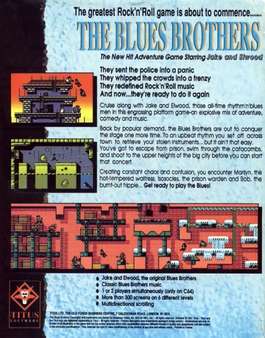 Blues Brothers, The — box-2D-back (EU)