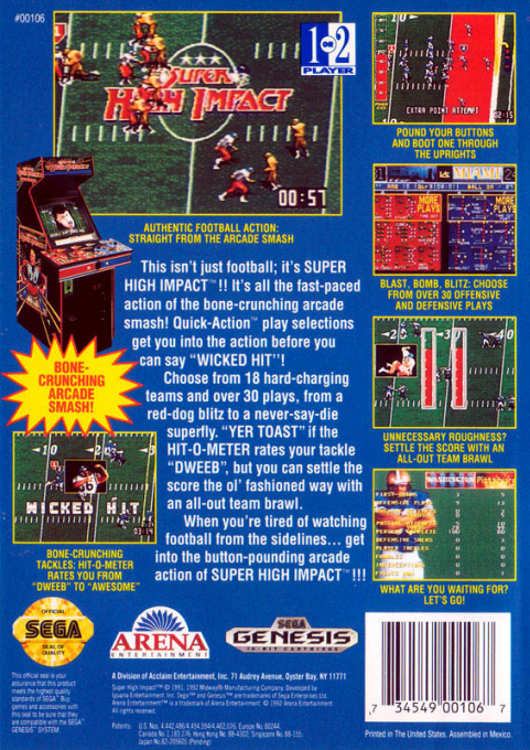 Super High Impact — box-2D-back (US)