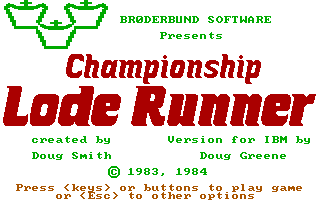 Championship Lode Runner — sstitle (US)