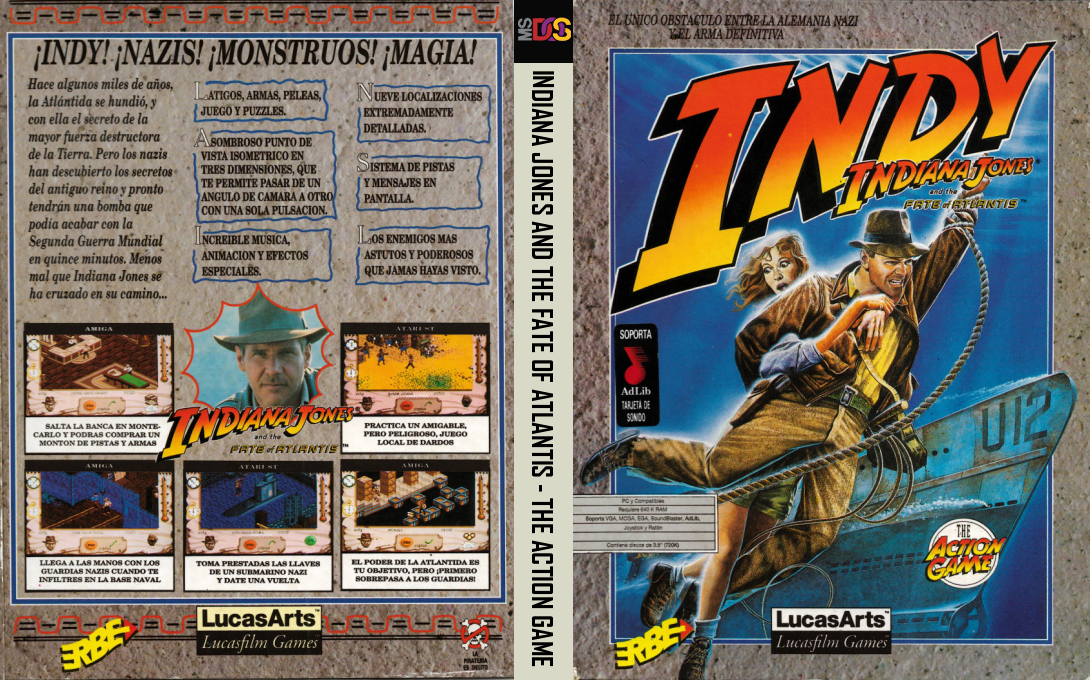 Indiana Jones And The Fate Of Atlantis - The Action Game — box-texture (SP)