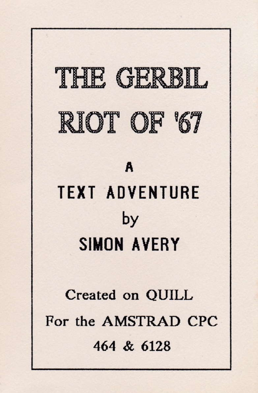 Gerbil Riot Of '67, The box art