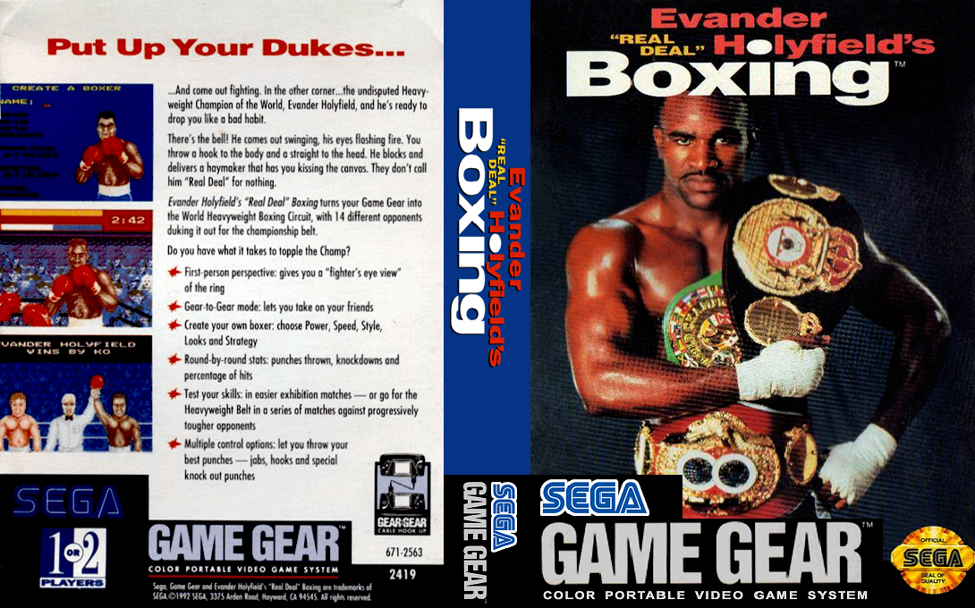 Evander Holyfield's Real Deal Boxing — box-texture (US)