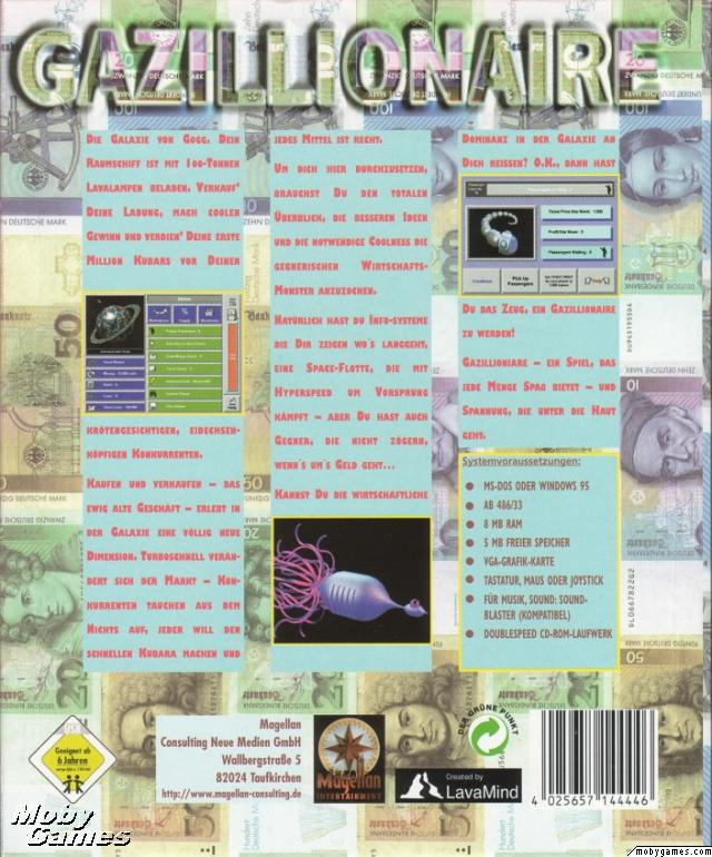 Gazillionaire Deluxe — box-2D-back (WOR)