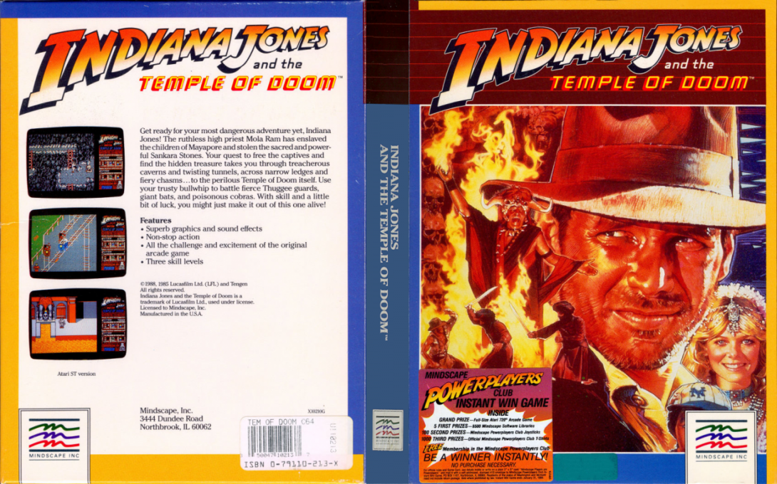 Indiana Jones And The Temple Of Doom — box-texture (US)