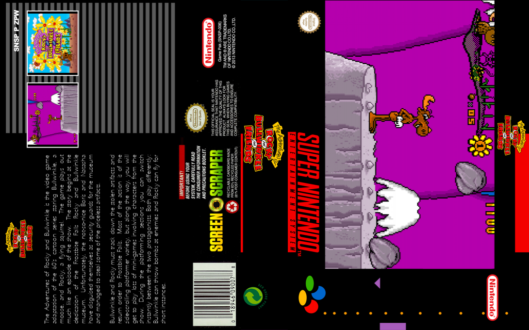 Adventures Of Rocky And Bullwinkle And Friends, The — box-texture (SS)