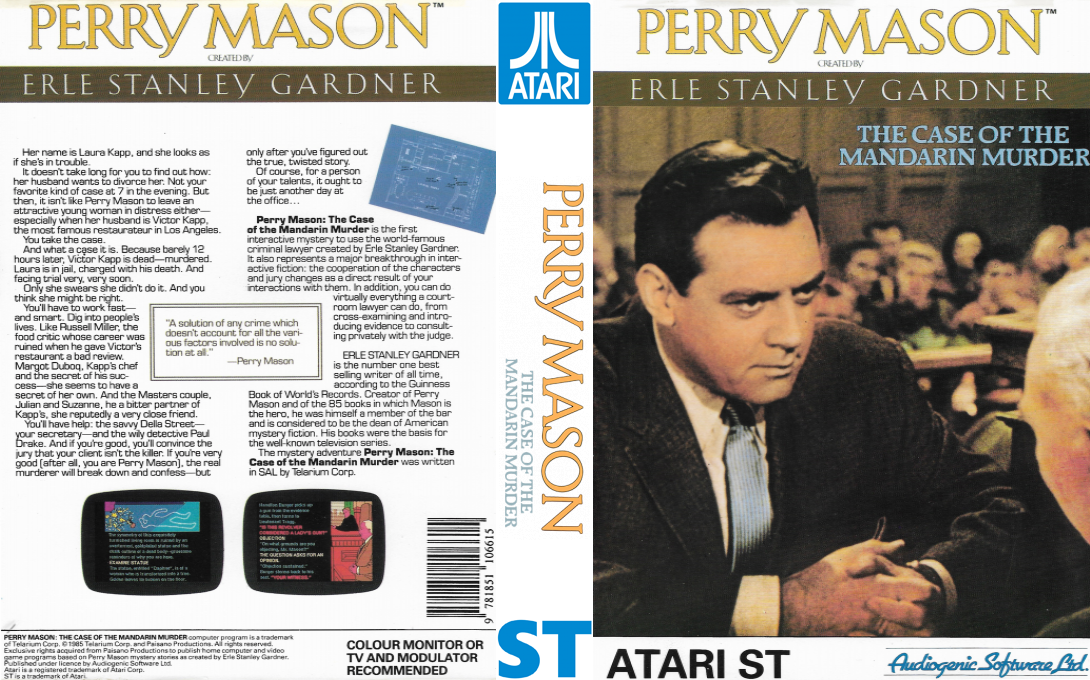 Perry Mason - The Case Of The Mandarin Murder — box-texture (EU)