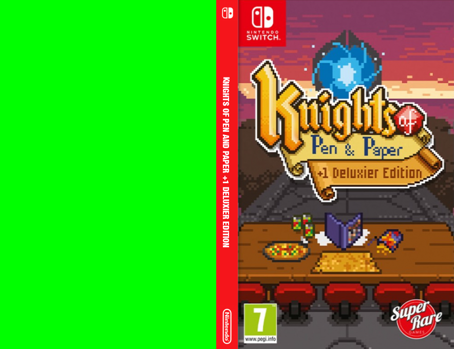 Knights of Pen and Paper plus 1 Deluxier Edition — box-texture (EU)